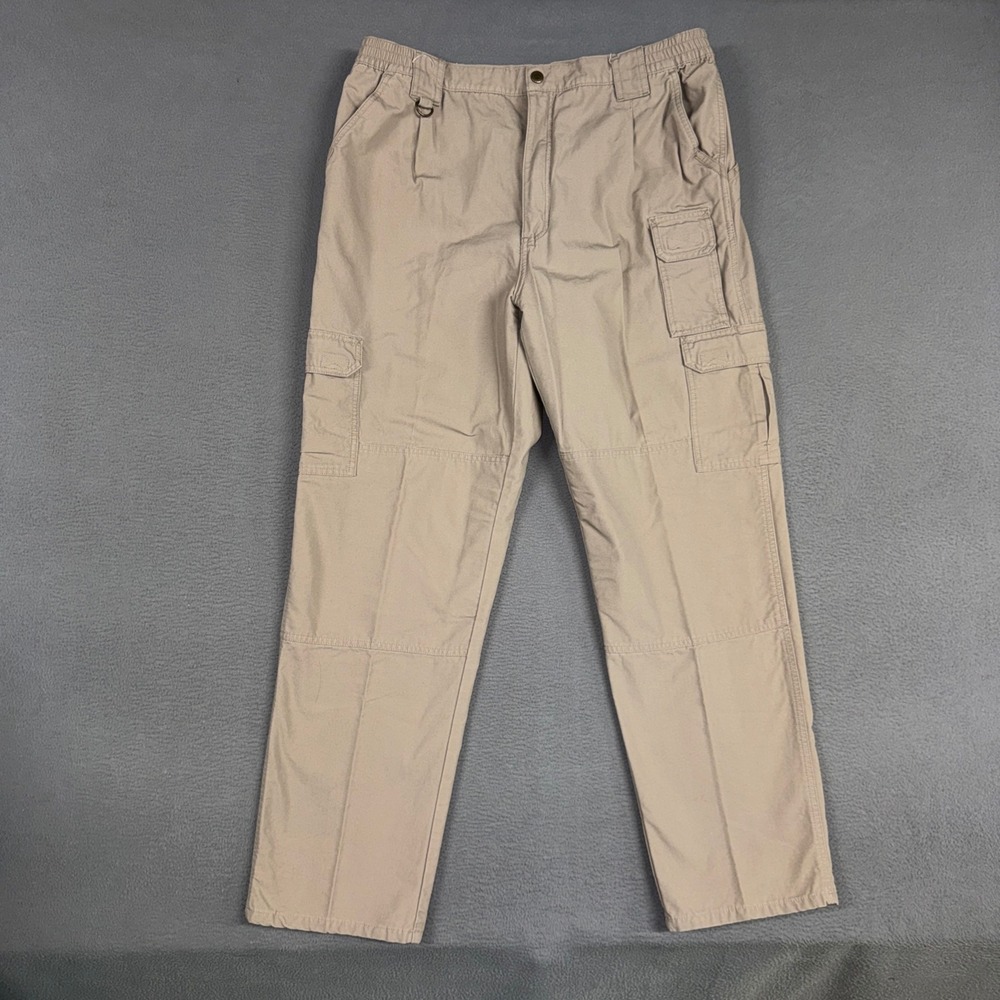 5.11 Tactical Cargo Pants Mens 38x32 Brown Straight Cotton Canvas Work Utility